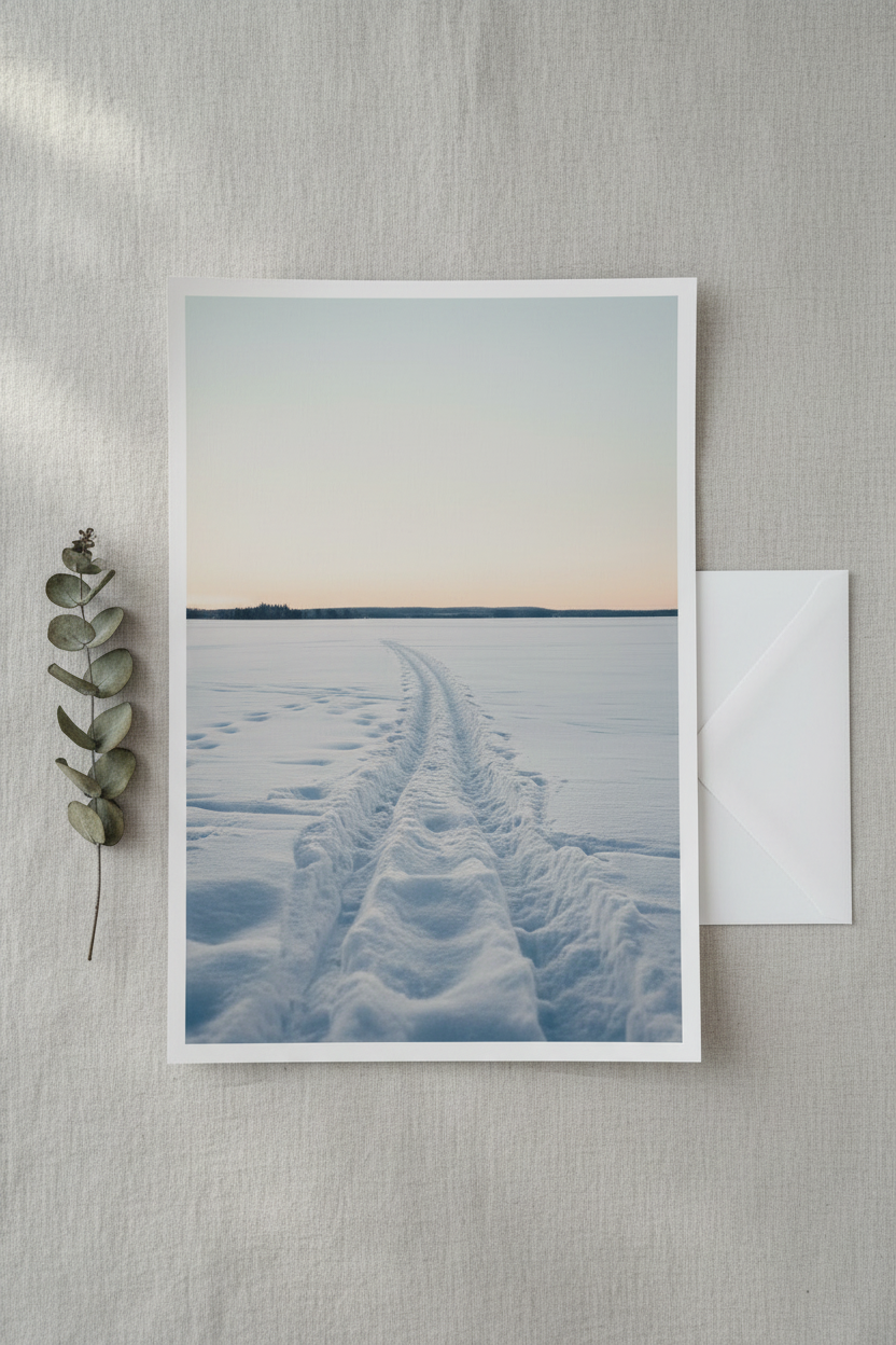 Winter Print Flat Lay Mockup